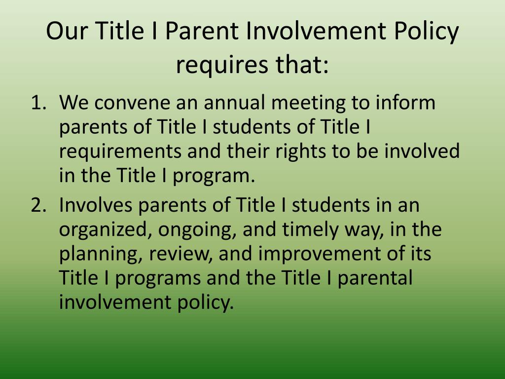 PPT - Lucyle Collins Middle School Title I Annual Parent Meeting ...