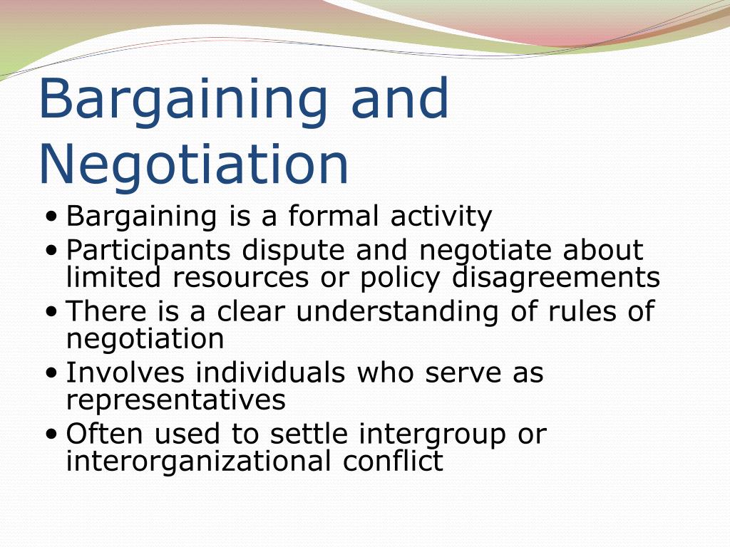two paradigms of negotiation bargaining and problem solving