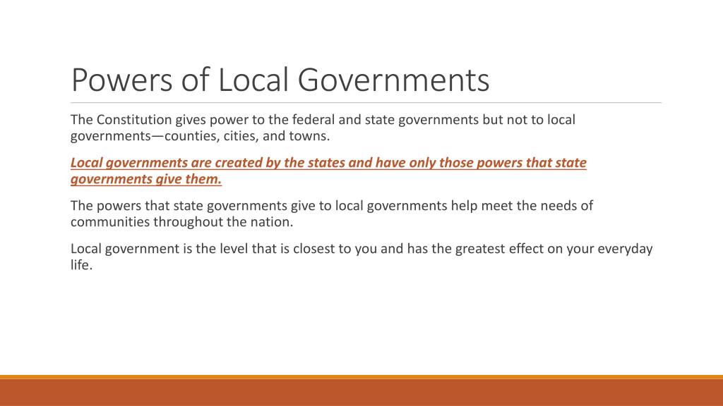 presentation on local government