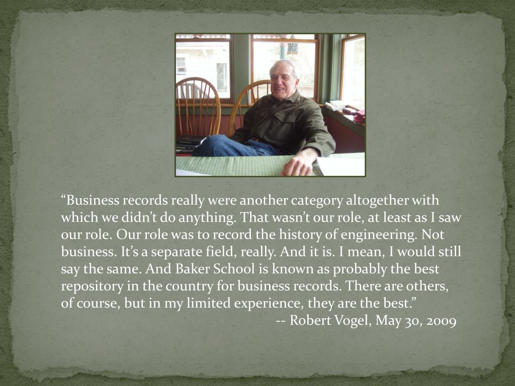 Theodore R.schellenberg PPT - Enhancing the Collection Practices of American Business Records ...