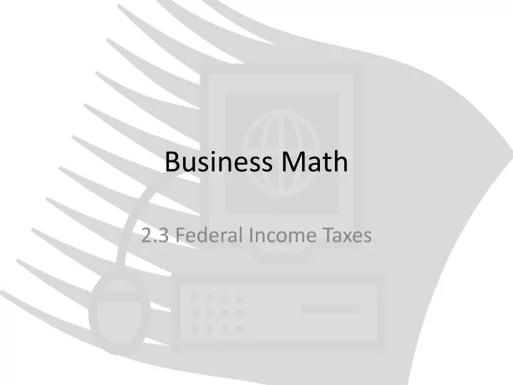 PPT - Business Math PowerPoint Presentation, free download - ID:1628088