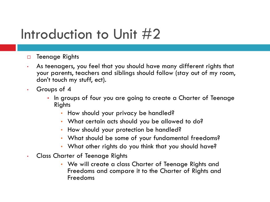 PPT - SOCIAL STUDIES 9 Unit 2 Canadian Charter of rights and freedoms ...