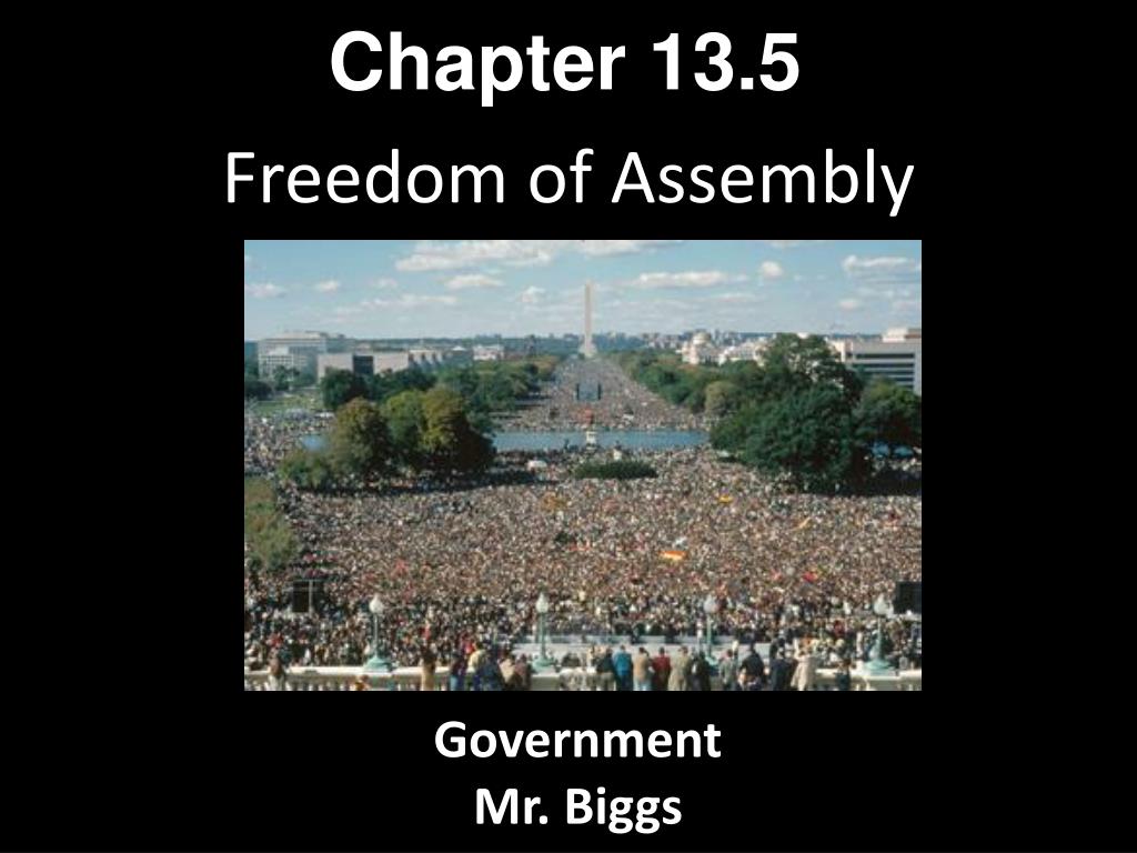 freedom of assembly examples