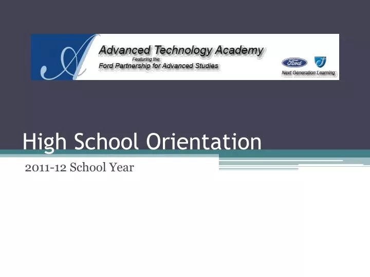 high school orientation presentation