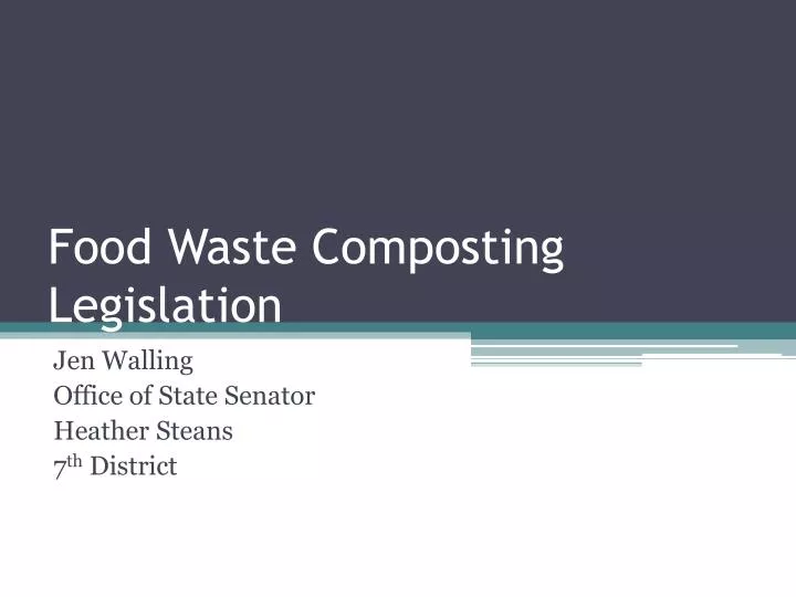 PPT Food Waste Composting Legislation PowerPoint Presentation, free