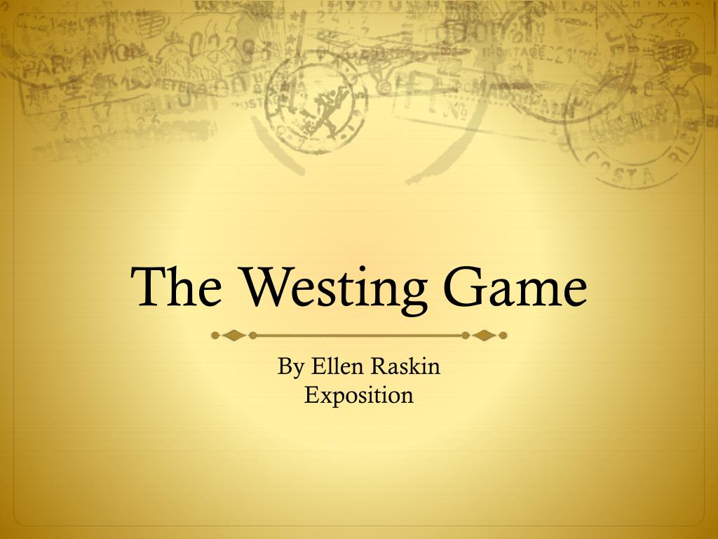 the westing game presentation