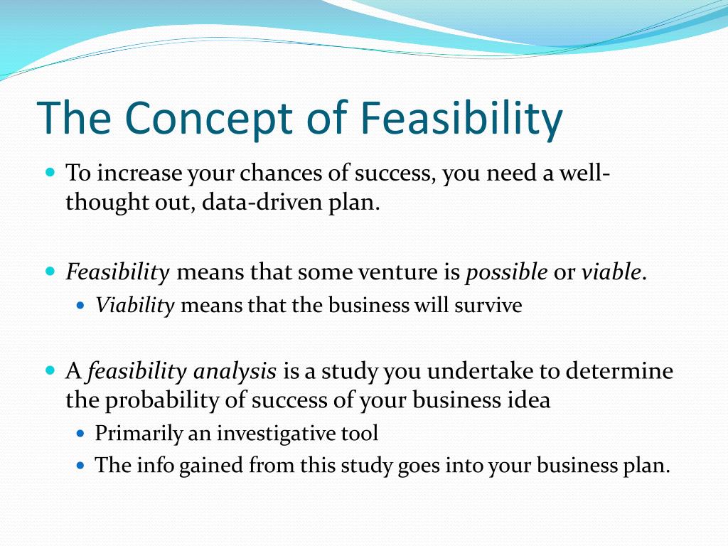 feasibility study meaning in business plan