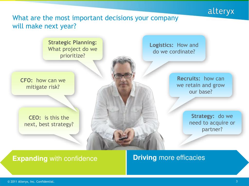 Who Makes The Most Important Decisions In A Corporation PPT - Alteryx Strategic Analytics PowerPoint Presentation, free