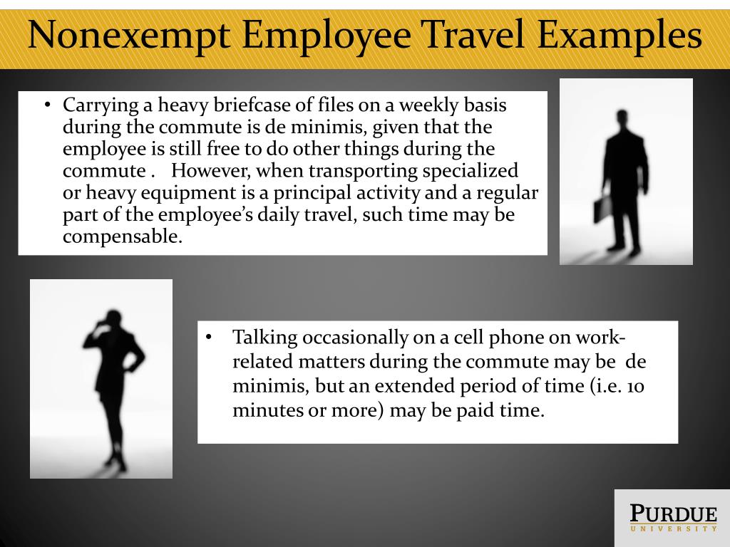 nonexempt employee travel pay