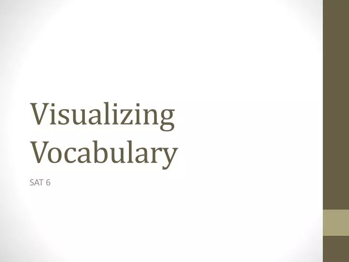 visualizing vocabulary n.
