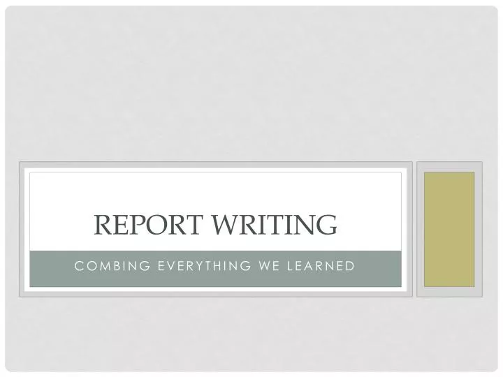 Ppt Report Writing Powerpoint Presentation Free Download Id 1631290 Ppt Report Writing Powerpoint Presentation Free Download Id 1631290