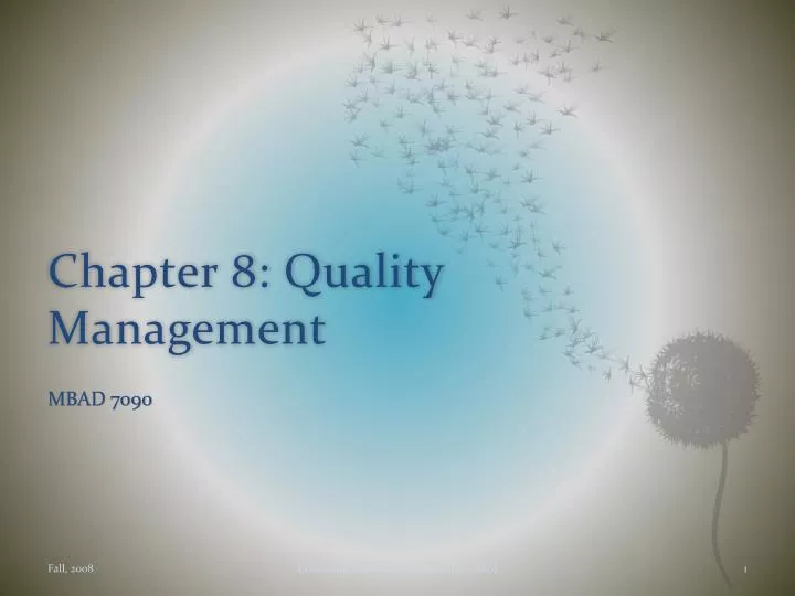chapter 8 quality management n.