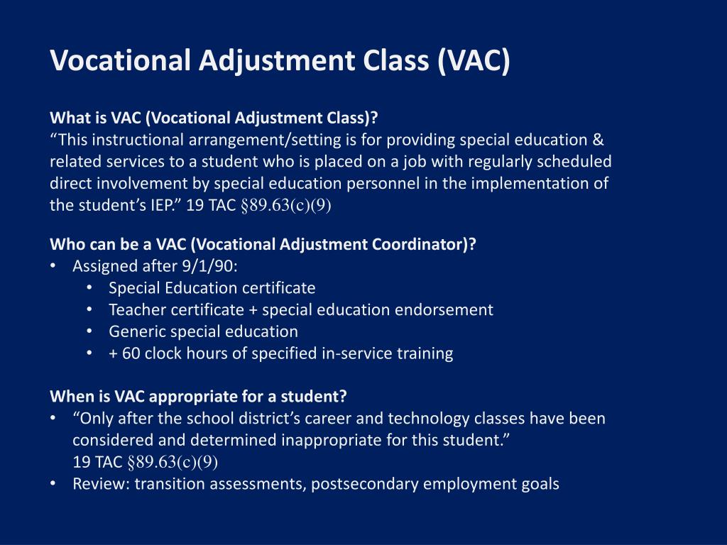 PPT Transition Talk inar Series CTE, Special Education, and VAC PowerPoint Presentation
