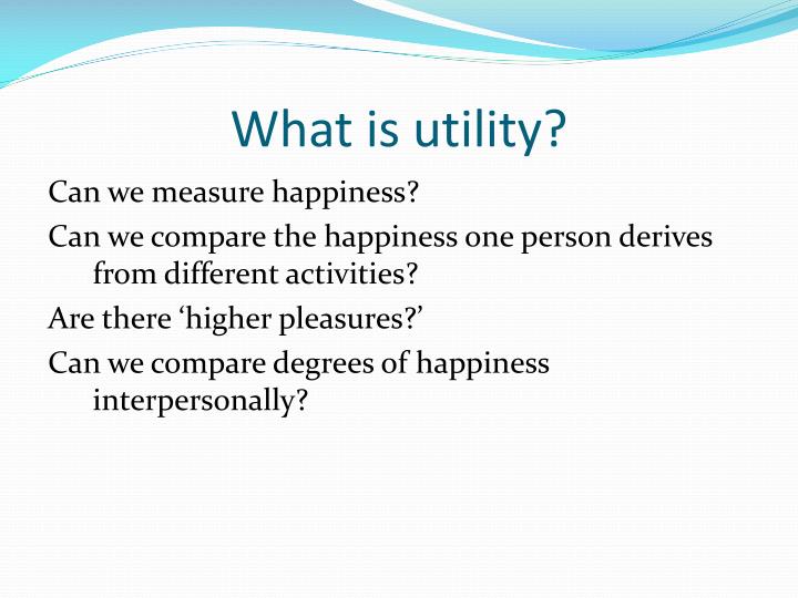 Utility Meaning