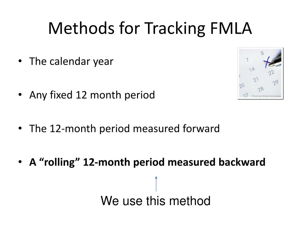 Fmla Rolling 12 Month Backward Calendar