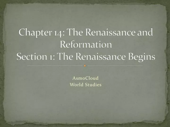 a report on reformation and rennaissance a report on reformation and rennaissance