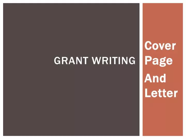 grant writing n.