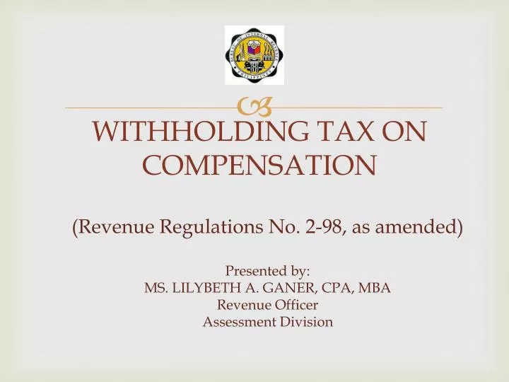 How To Compute Withholding Tax On Compensation