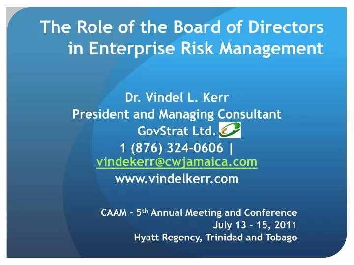 director risk management