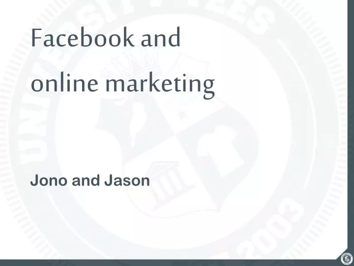 facebook and online marketing n.