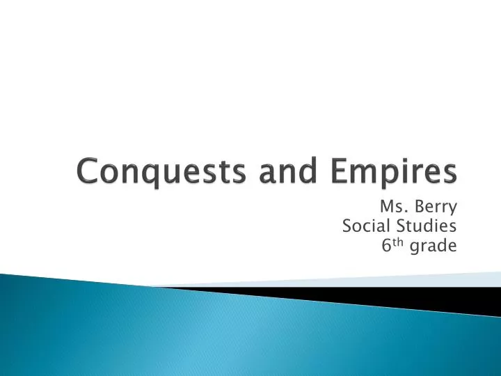 conquests and empires n.