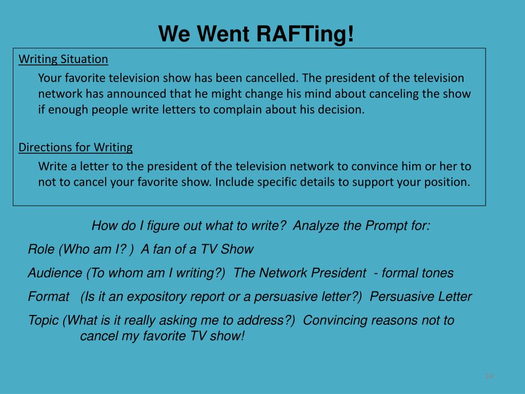 PPT - Reading and Interpreting Writing Prompts PowerPoint