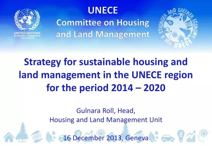 s trategy for sustainable housing and land management in the unece region for the period 2014 2020 n.