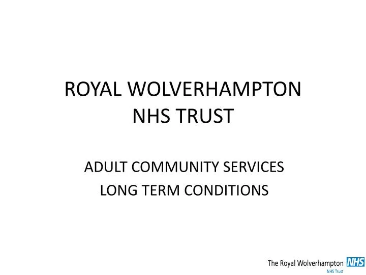 royal wolverhampton nhs trust n.