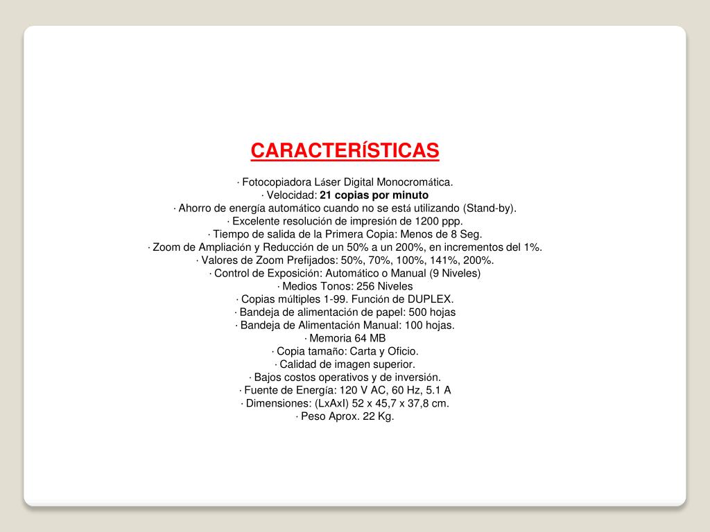 PPT - FOTOCOPIADORA RICOH AFICIO MP2352 PowerPoint Presentation, free  download - ID:1634847