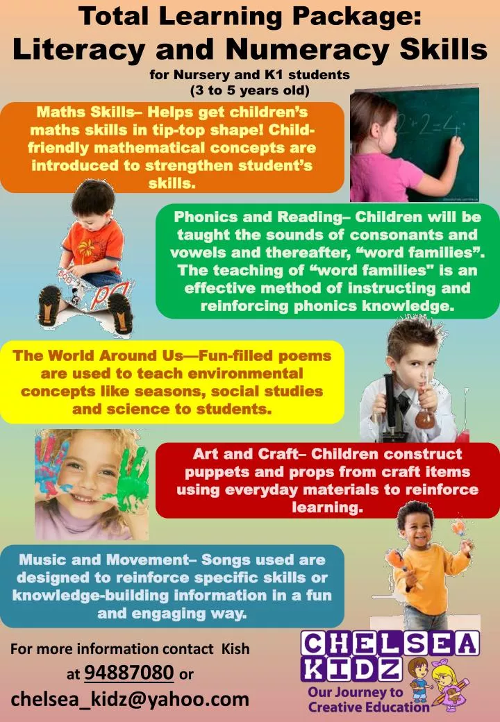 Ppt total learning package literacy and numeracy skills for nursery