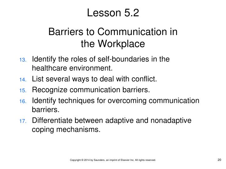 barriers of oral communication in workplace † describe the role that verbal communication skills play in the workplace † identify potential communication barriers and verbal and written communications. barriers of oral communication in workplace † describe the role that verbal communication skills play in the workplace † identify potential communication barriers and verbal and written communications.