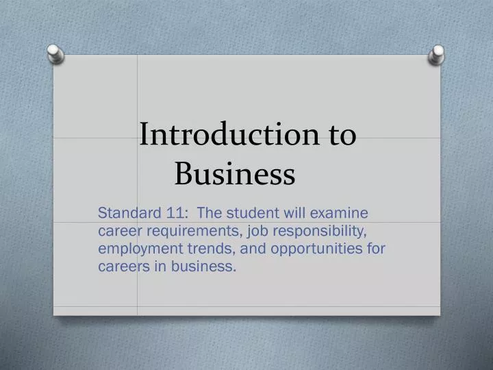 introduction to business n.