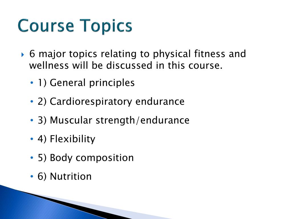 PPT - PHED 1010 Physical Fitness for Life PowerPoint Presentation, free ...