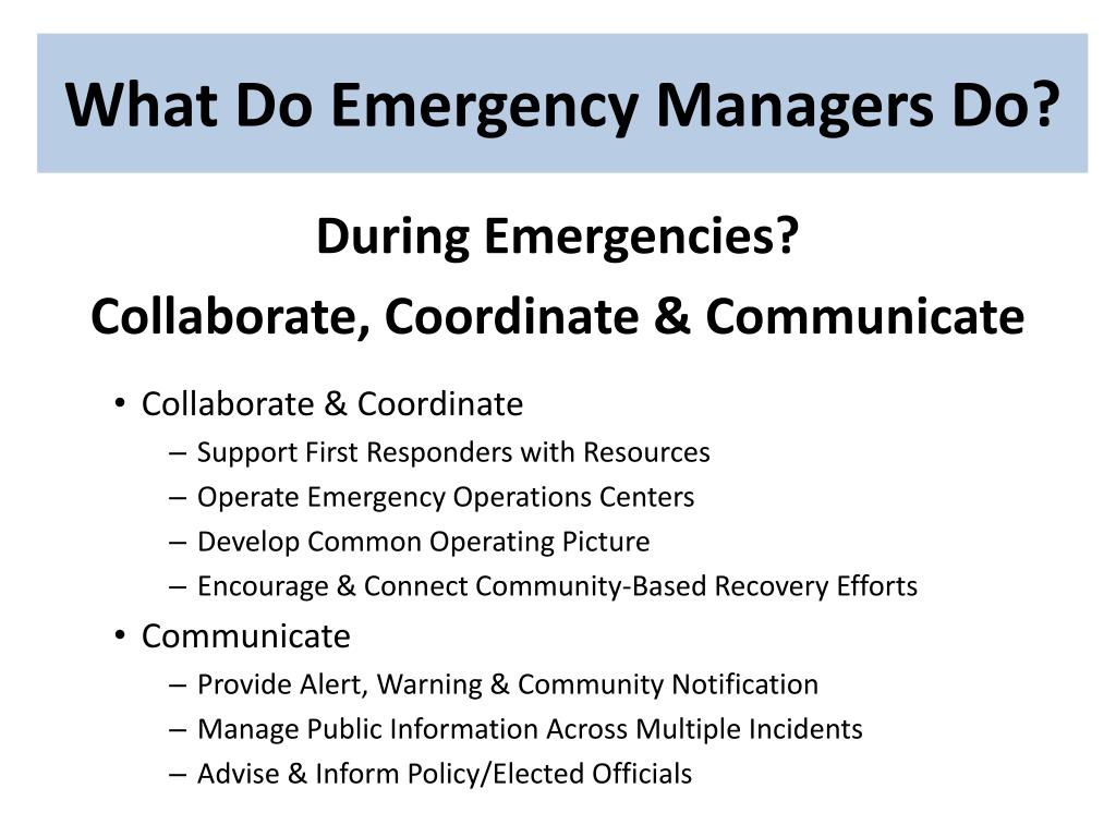 PPT - Emergency Management in Washington State: Our Capabilities, Our ...