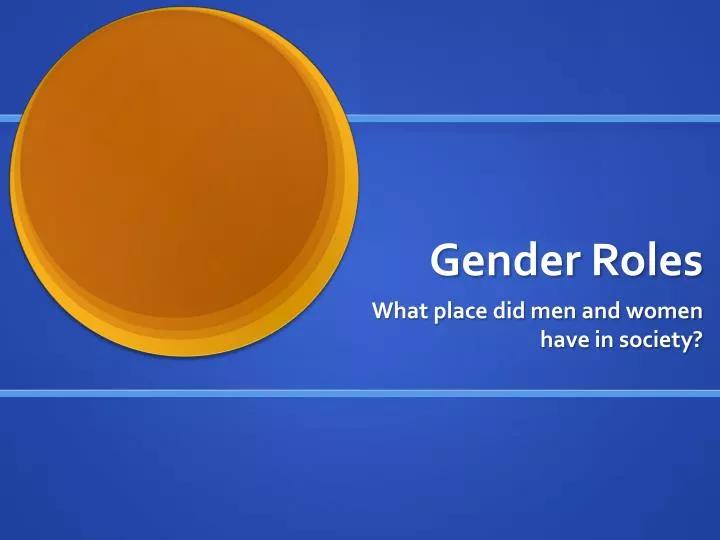 PPT Gender Roles PowerPoint Presentation, free download ID1637557