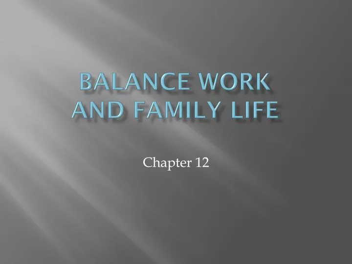 essay on balancing work and family by a mother