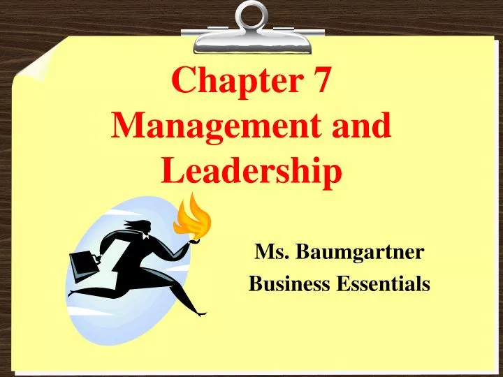 management and leadership presentation management and leadership presentation