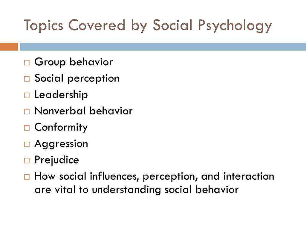 topics for social psychology thesis