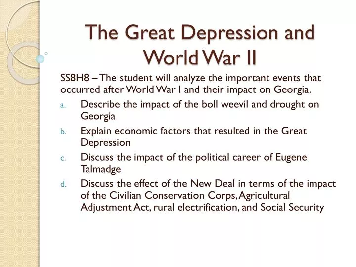 How did the great depression lead to world war ii World War Ii How Did We End Up In World War Again The Steps To War 1 The Great Depression America Was Not The Only Depressed Nation In The 1930 S Ppt Download
