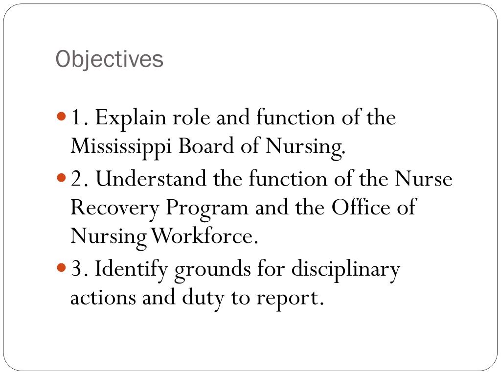 PPT Mississippi Board of Nursing PowerPoint Presentation, free
