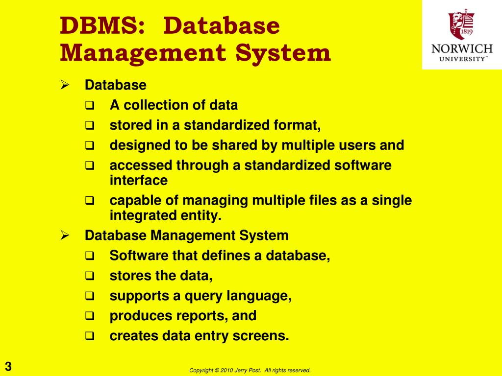 presentation topic on dbms