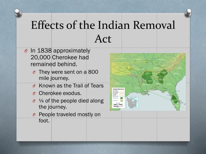 effects of the indian removal act