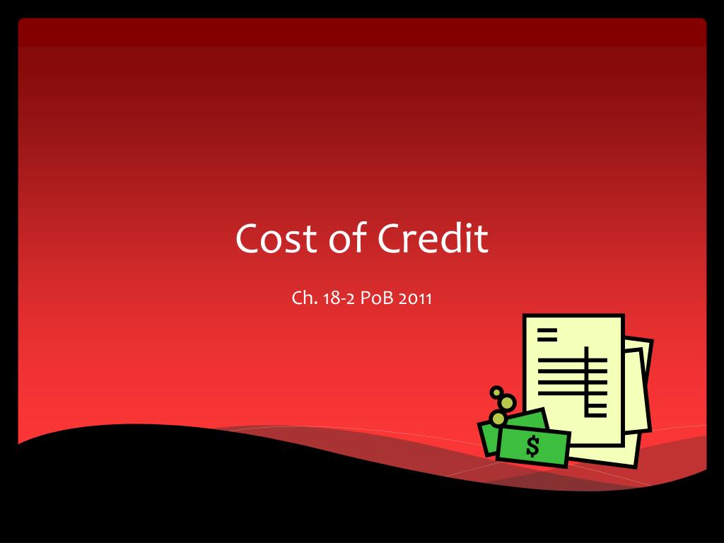 the cost of credit multimedia presentation pdf