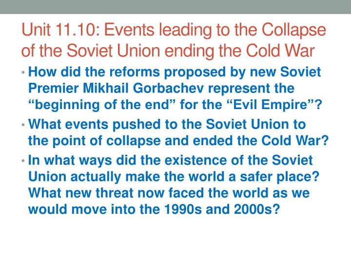 the events that led to the cold war the events that led to the cold war