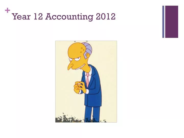 year 12 accounting 2012 n.