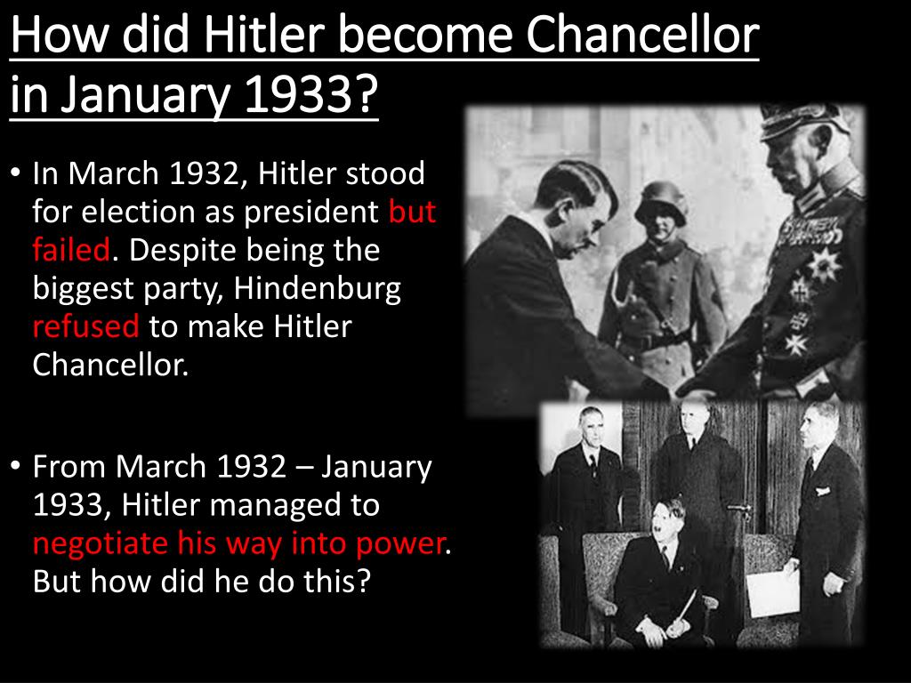 How Hitler Became Chancellor Of Germany