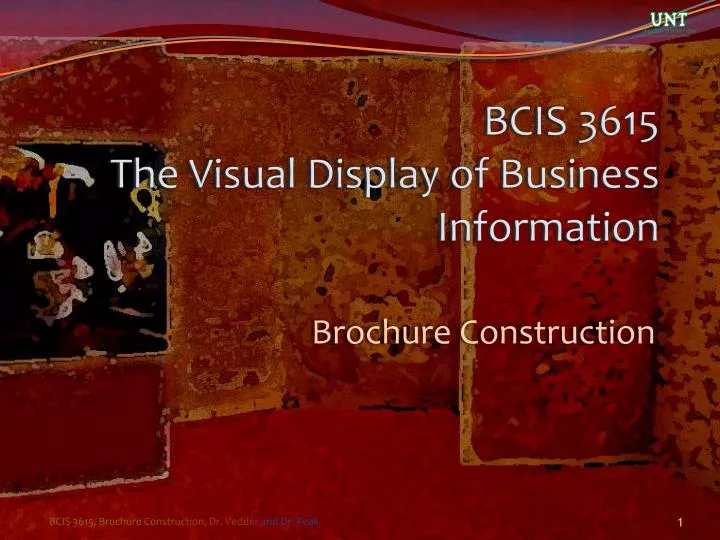 bcis 3615 the visual display of business information n.
