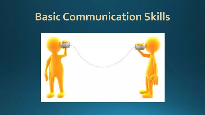 communication skills presentation pdf