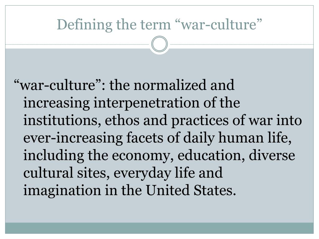 PPT Deescalating U.S. Warculture A Primer for Peace Advocates