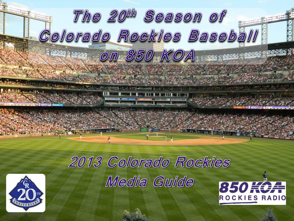 2013 Colorado Rockies Baseball Media Guide 20th Anniversary 